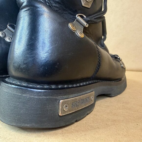 Harley-Davidson Men\'s Brake Light Black Leather Motorcycle Boots Sz. 9 main image 8